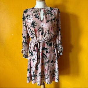 Kate Spade Pink Floral Shirt Dress - Size Small